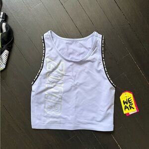 Zumba Fitness Lavender Crop Top with Black Trim